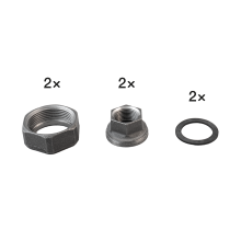 Coppia di raccordi 1½"x1", ghisa grigia